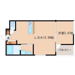 コティ七松町の物件間取画像